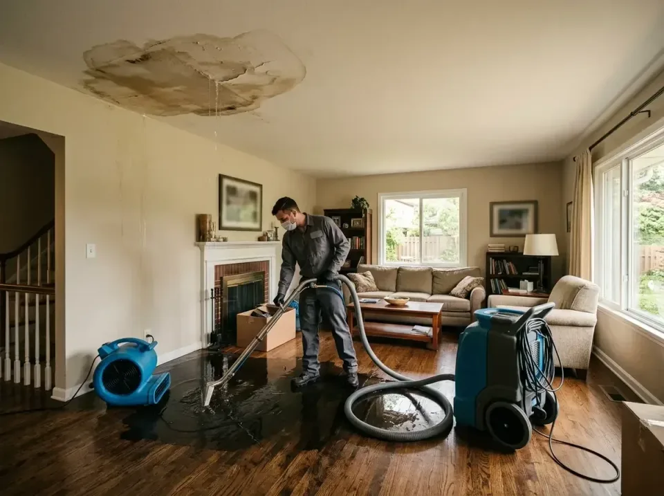 attic-pipe-burst-ceiling-drip-008 — frequently asked questions, Water Damage Restoration & Carpet Care in Pine Ridge at Cres…